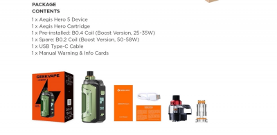 Geek Vape Hero 5 2000mAh (Racing Blue)
